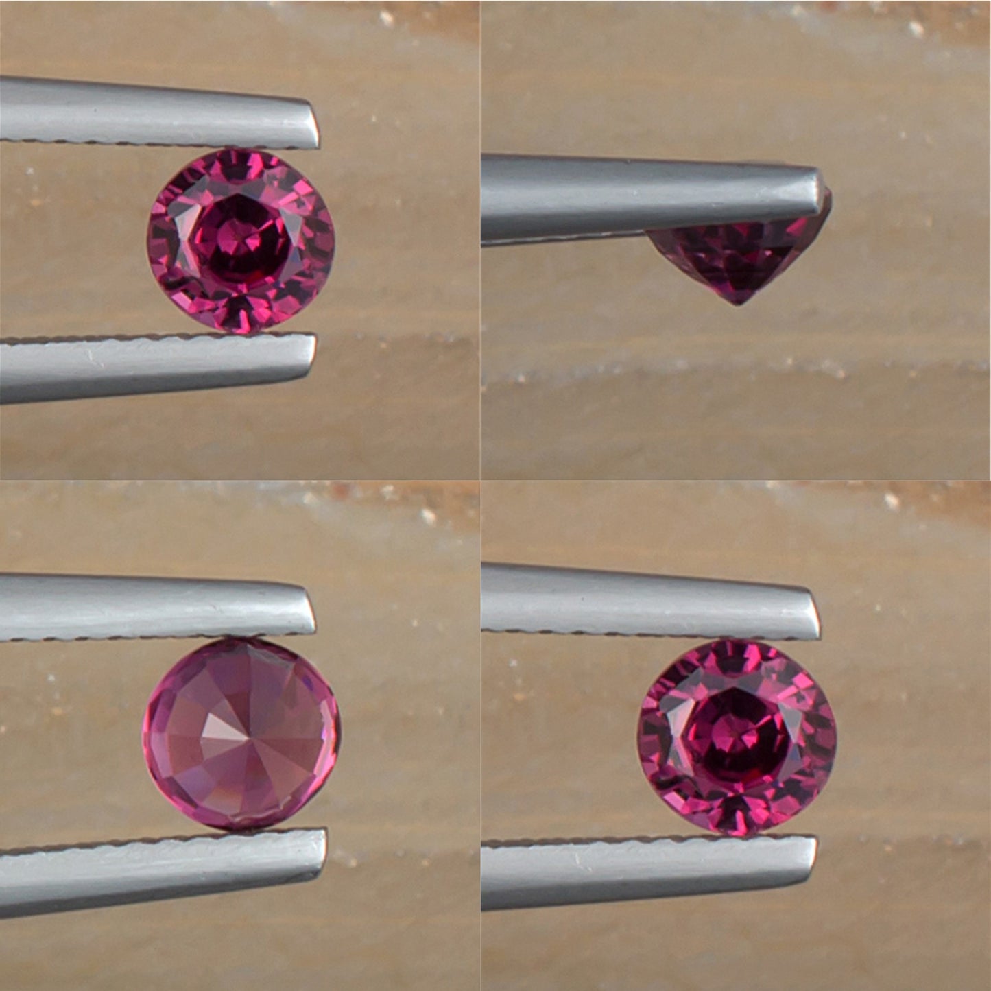 0.79ct Malaya Garnet Colored Gemstone Collage II 
