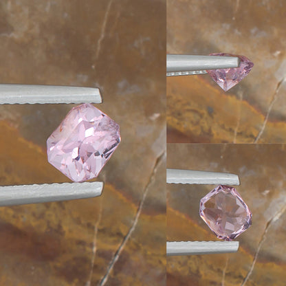 1.07ct Pink Spinel Colored Gemstone Collage