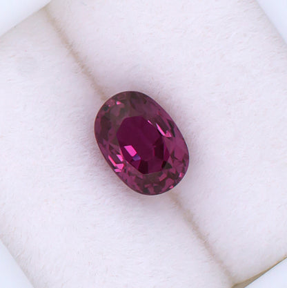 1.08ct Ruby Certified Colored Gemstone Top View White Background 