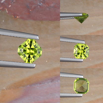 1.10ct Peridot Colored Gemstone Collage I
