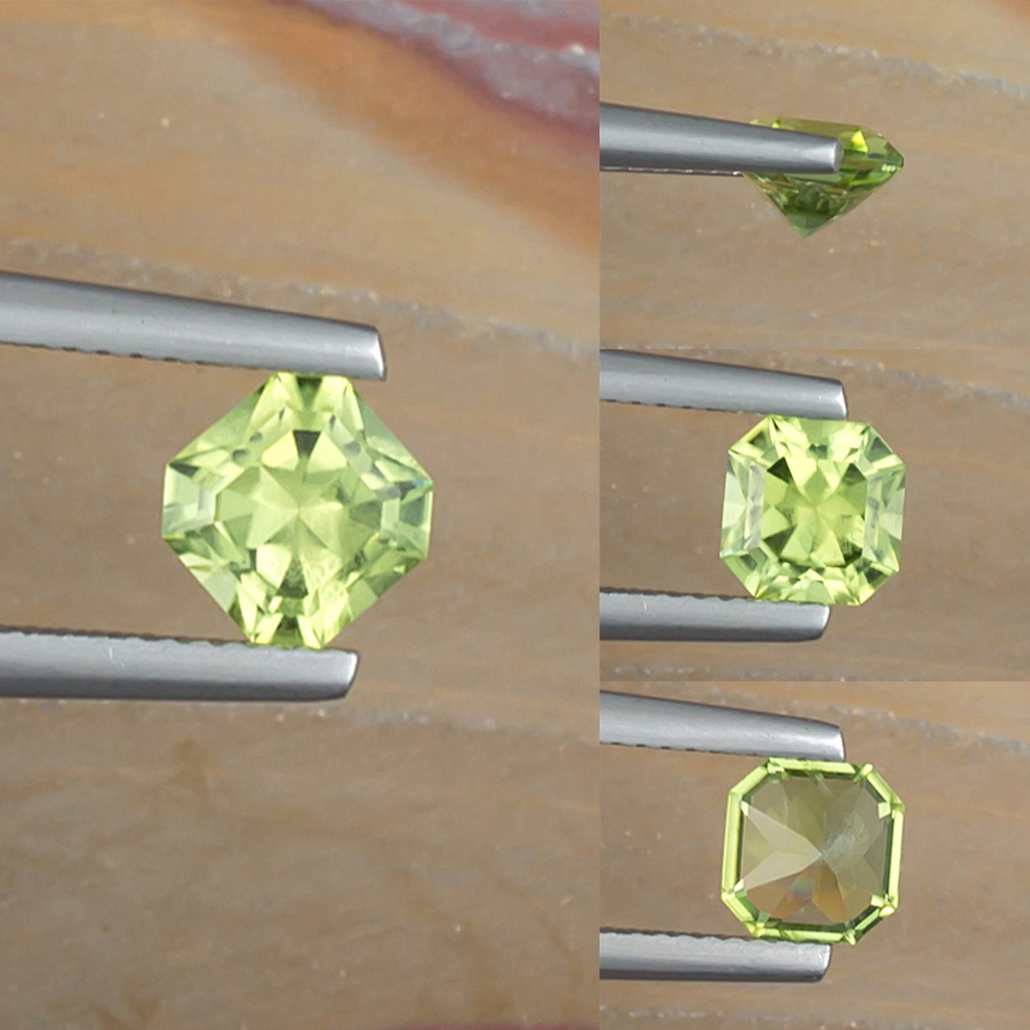 1.10ct Peridot Colored Gemstone Collage I
