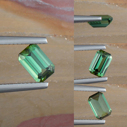 1.24ct Green Tourmaline Colored Gemstone Collage I
