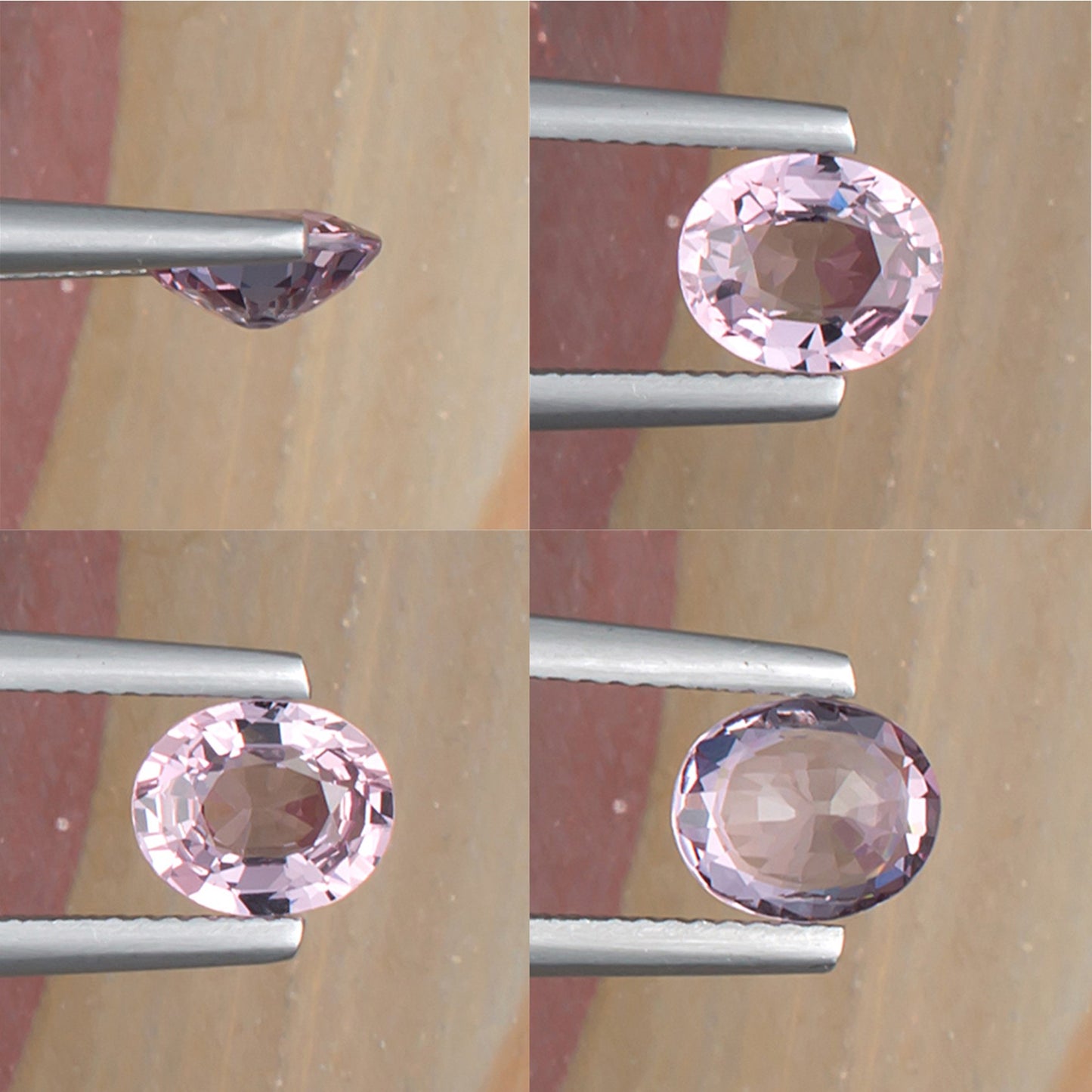 1.42ct Pink Spinel Colored Gemstone Collage II 
