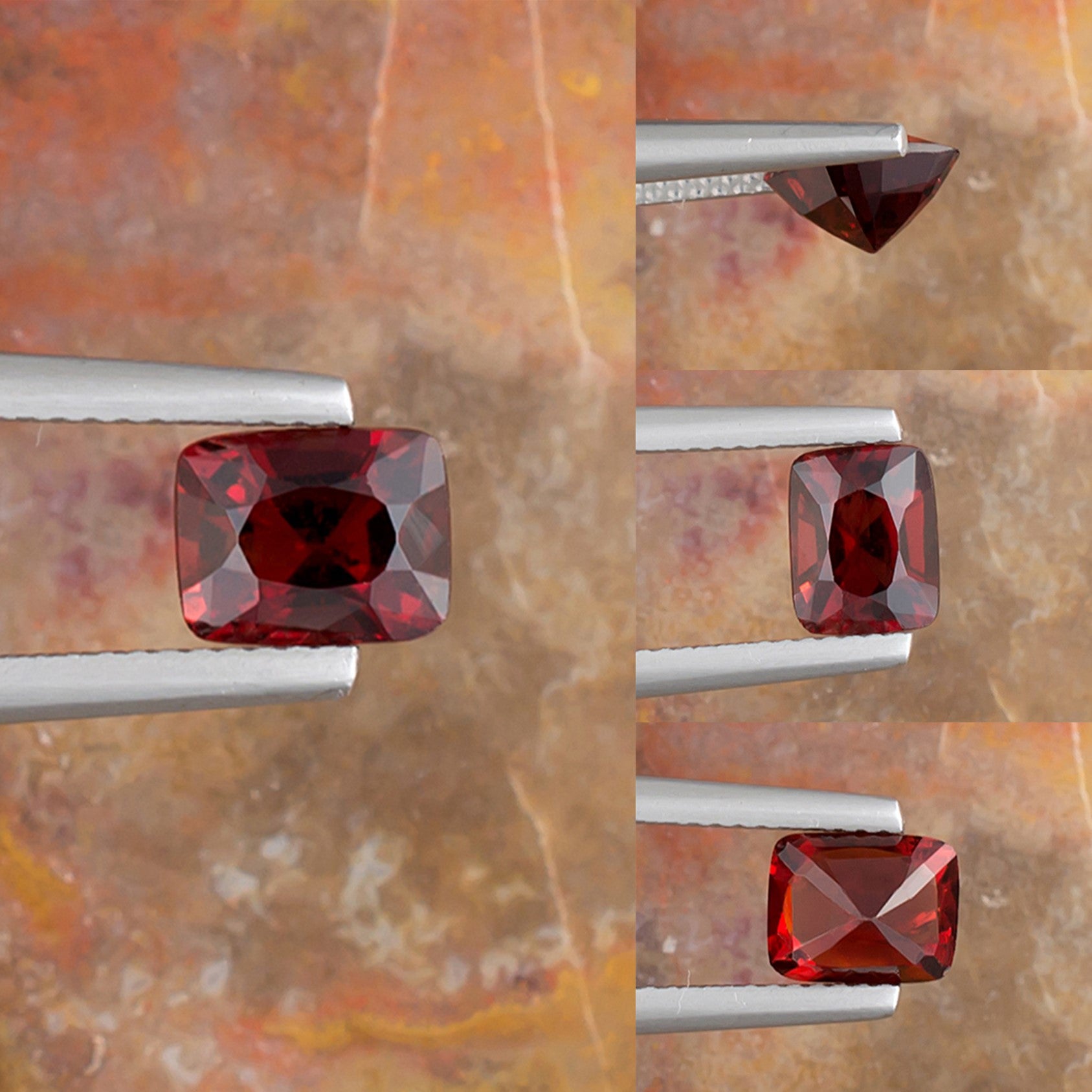 1.50ct Red Spinel Colored Gemstone Collage II 
