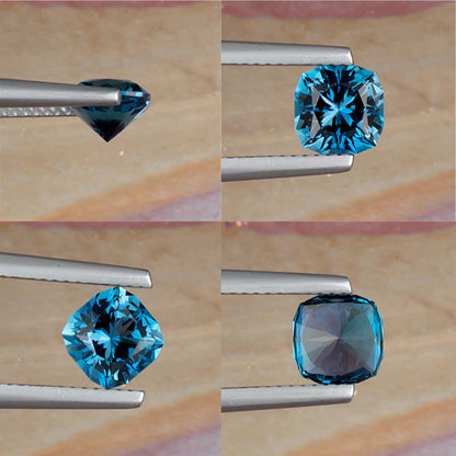 1.65ct Blue Topaz Colored Gemstone Collage II 
