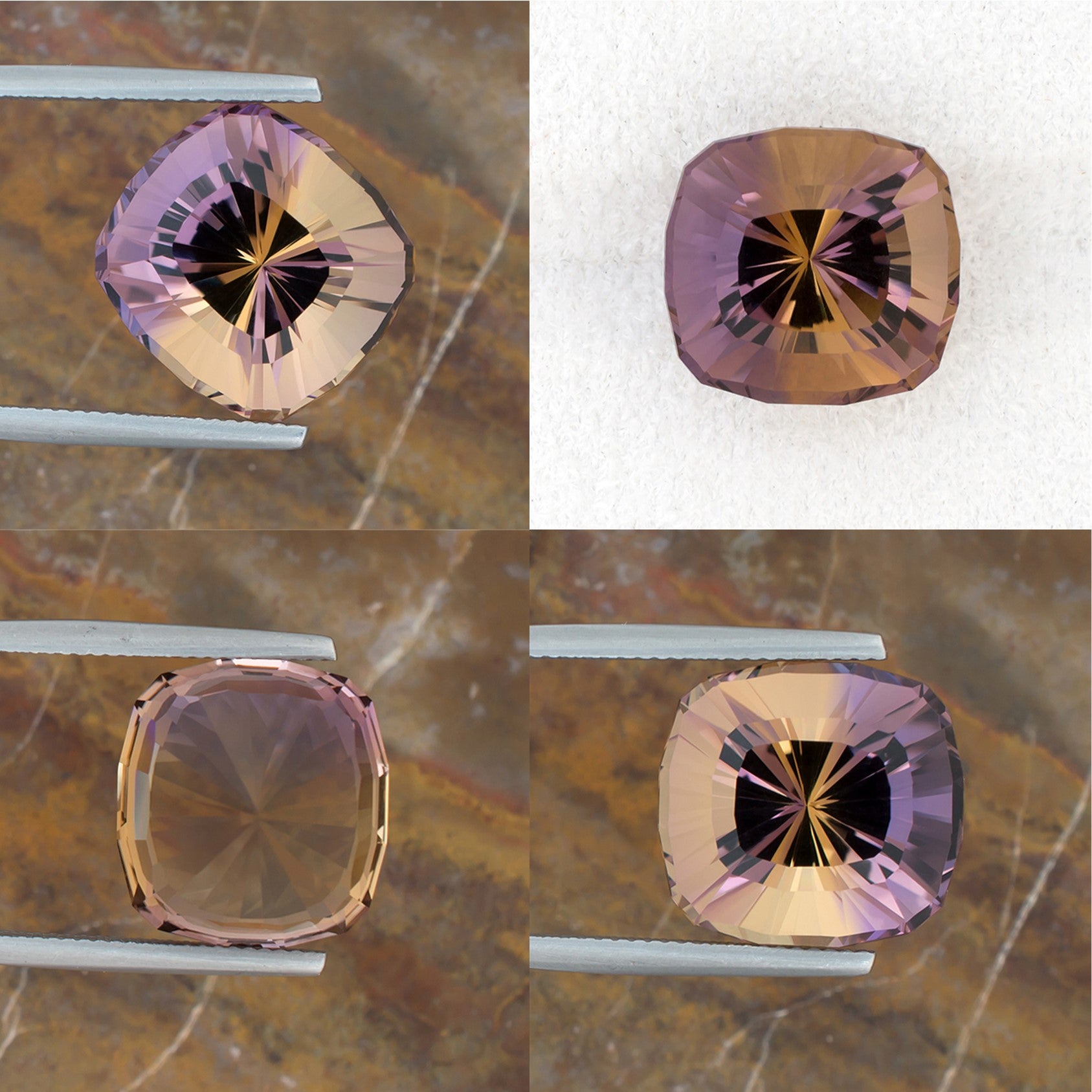 16.96ct Ametrine Colored Gemstone Collage III 