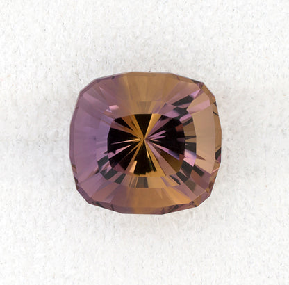 16.96ct Ametrine Colored Gemstone Top View White Background 