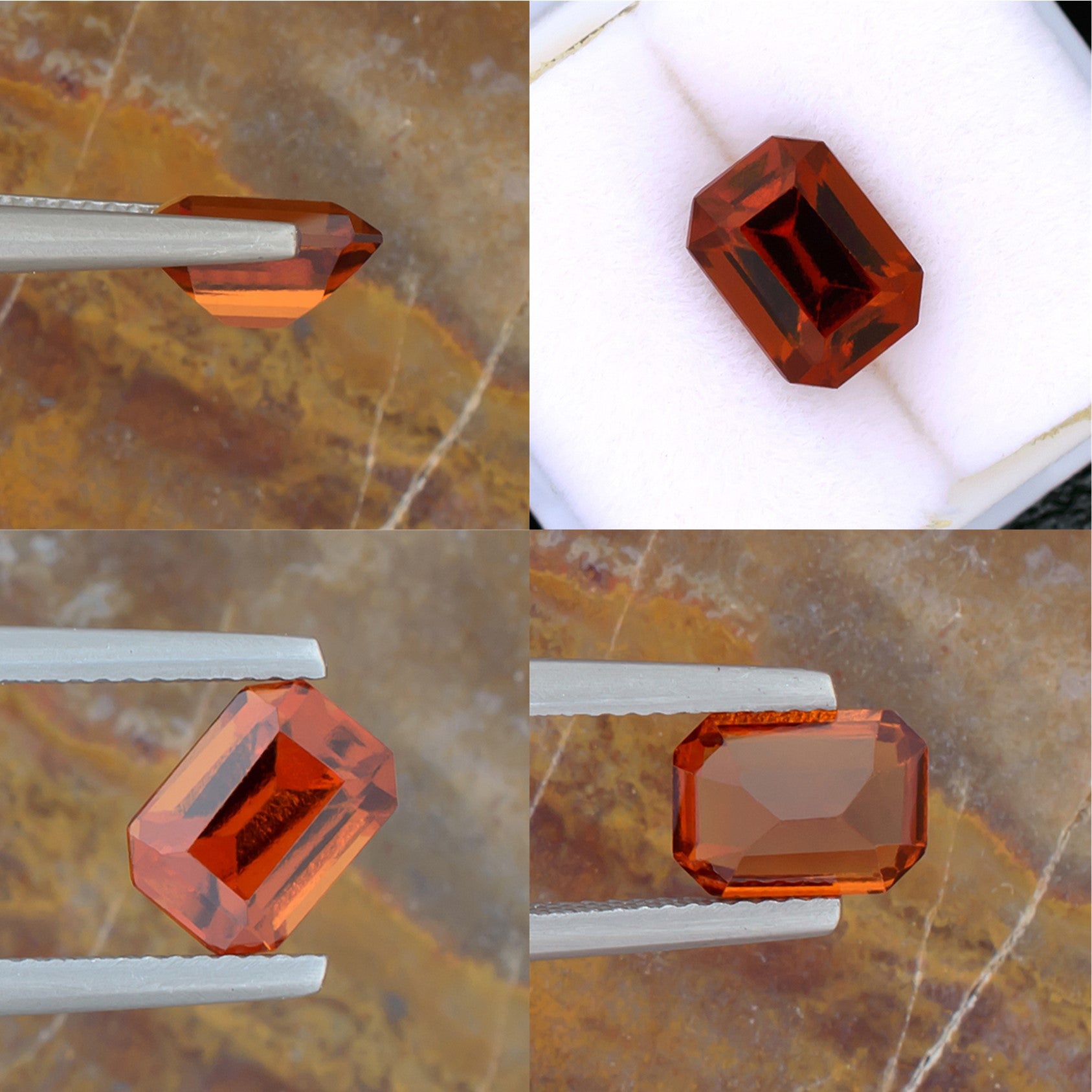 2.18ct Hessonite Garnet Colored Gemstone Collage I