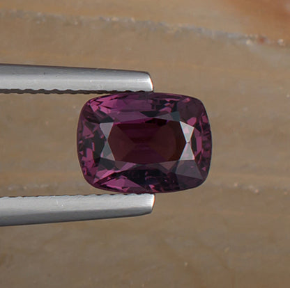 2.68ct Spinel Colored Gemstone Top View II Natural Background
