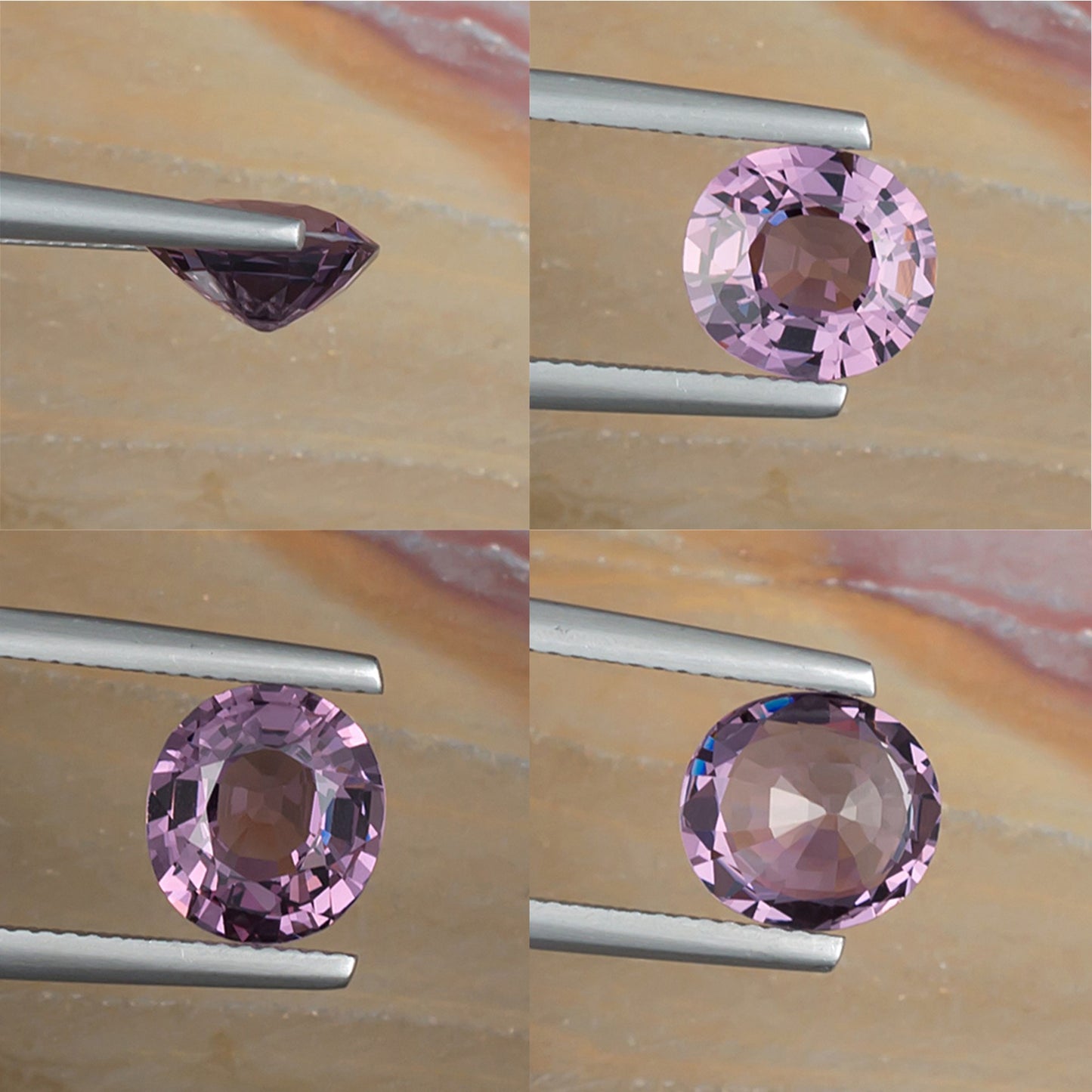 2.83ct Pink Spinel Colored Gemstone Collage II 
