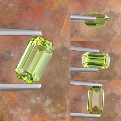 3.17ct Peridot Colored Gemstone Collage I 
