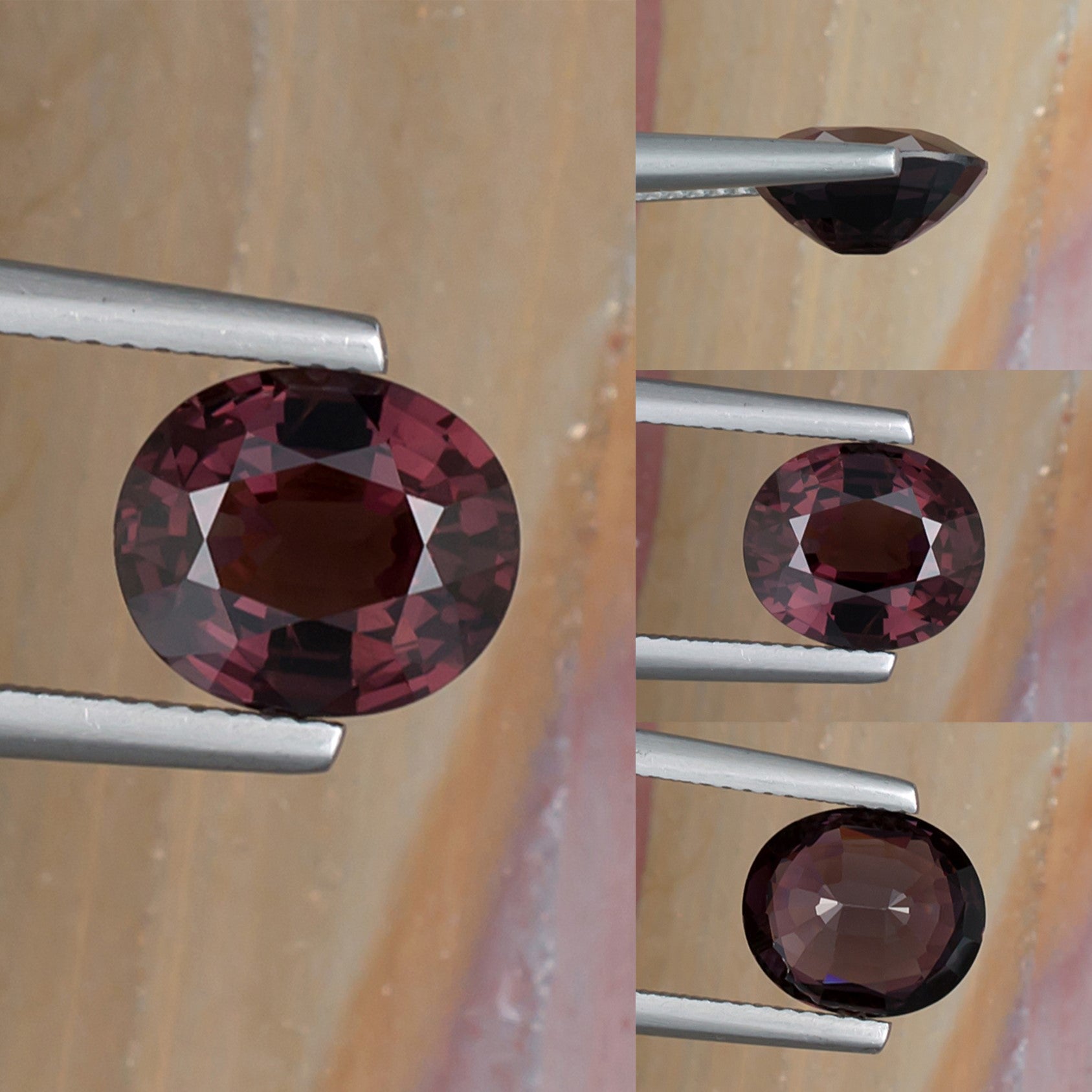 3.30ct Pink Spinel Colored Gemstone Collage I 
