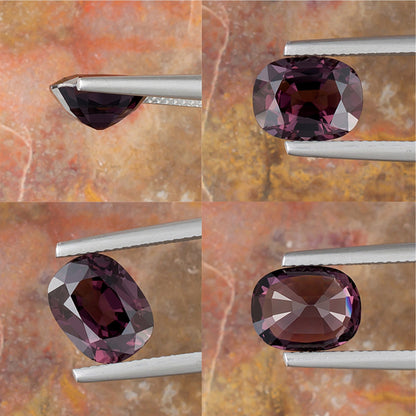 3.35ct Lavender Spinel Colored Gemstone Collage I 
