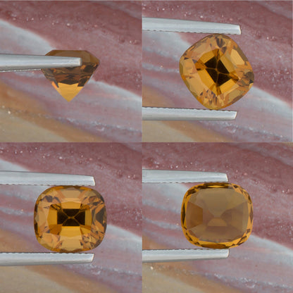 3.86ct Citrine Colored Gemstone Collage II 
