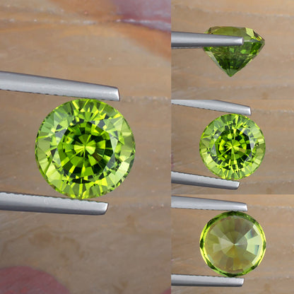 4.80ct Peridot Colored Gemstone Collage I 
